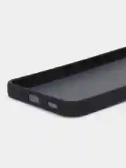 Черный чехол матовый для Samsung Galaxy A54, пластиковый, полупрозрачный, с глянцевой рамкой