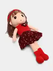 Красный мягкая Игрушка Кукла в шапке 45см