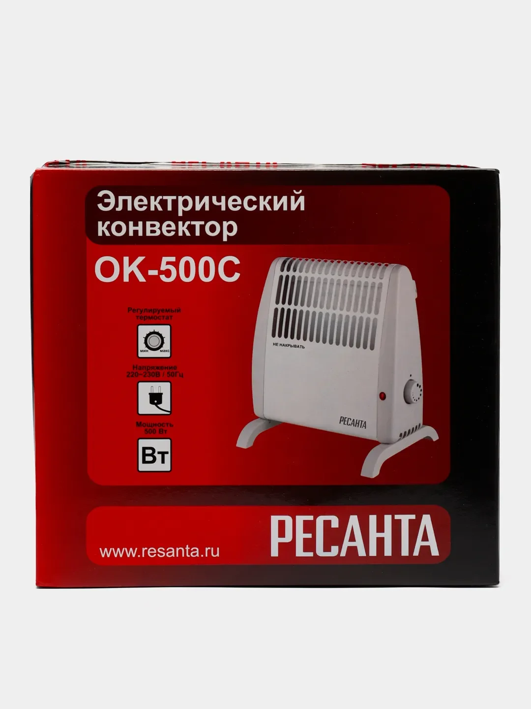 Конвекторный обогреватель Ресанта ОК-500С (0,5 кВт) электрический конвектор 67/4/5