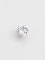 Серебряный чокер на леске "Сердечко"