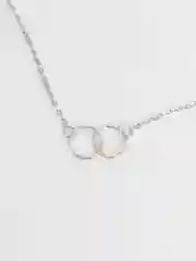 Серебряный колье на шею с подвеской-кулоном на цепочке