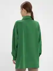 Зеленый женская рубашка