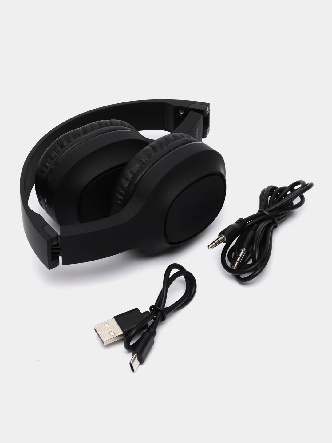 Черный беспроводные полноразмерные наушники Hoco W46, Bluetooth, AUX, с микрофоном