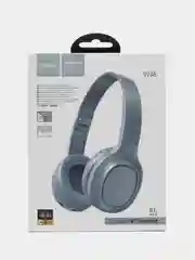 Небесно-голубой беспроводные полноразмерные наушники Hoco W46, Bluetooth, AUX, с микрофоном
