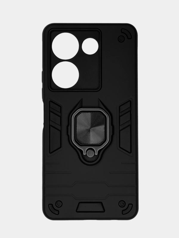 Чехол Tecno Camon 20 / 20 Pro противоударный, с металлической подставкой-кольцом