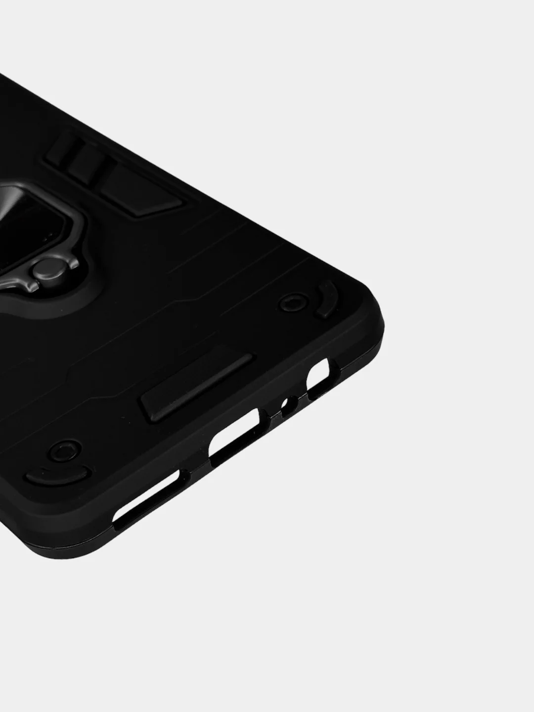 Чехол Tecno Camon 20 / 20 Pro противоударный, с металлической подставкой-кольцом