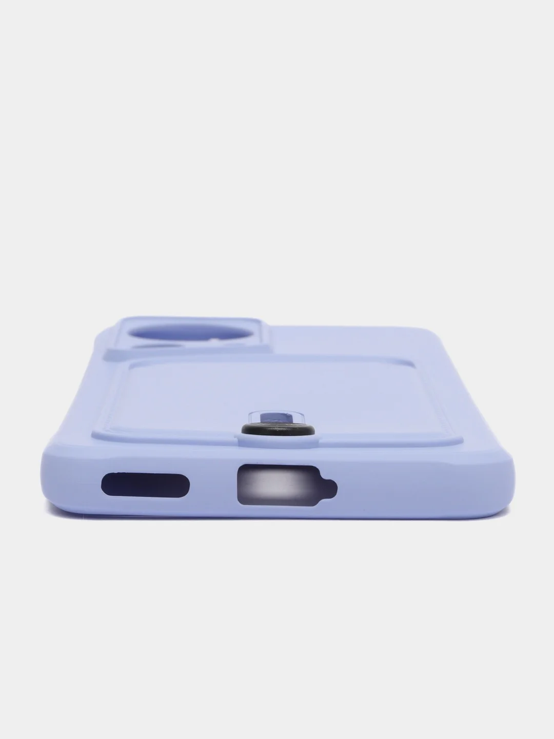 Красный чехол для Xiaomi 13 Lite / Сяоми 13 Лайт, силиконовый, с карманом для карты