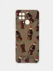 Хаки чехол для Xiaomi Redmi 10C, Poco C40 / Сяоми Редми 10С, Поко С40, силиконовый, с рисунком