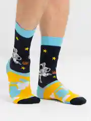 Лазурный носки с принтом "Space"