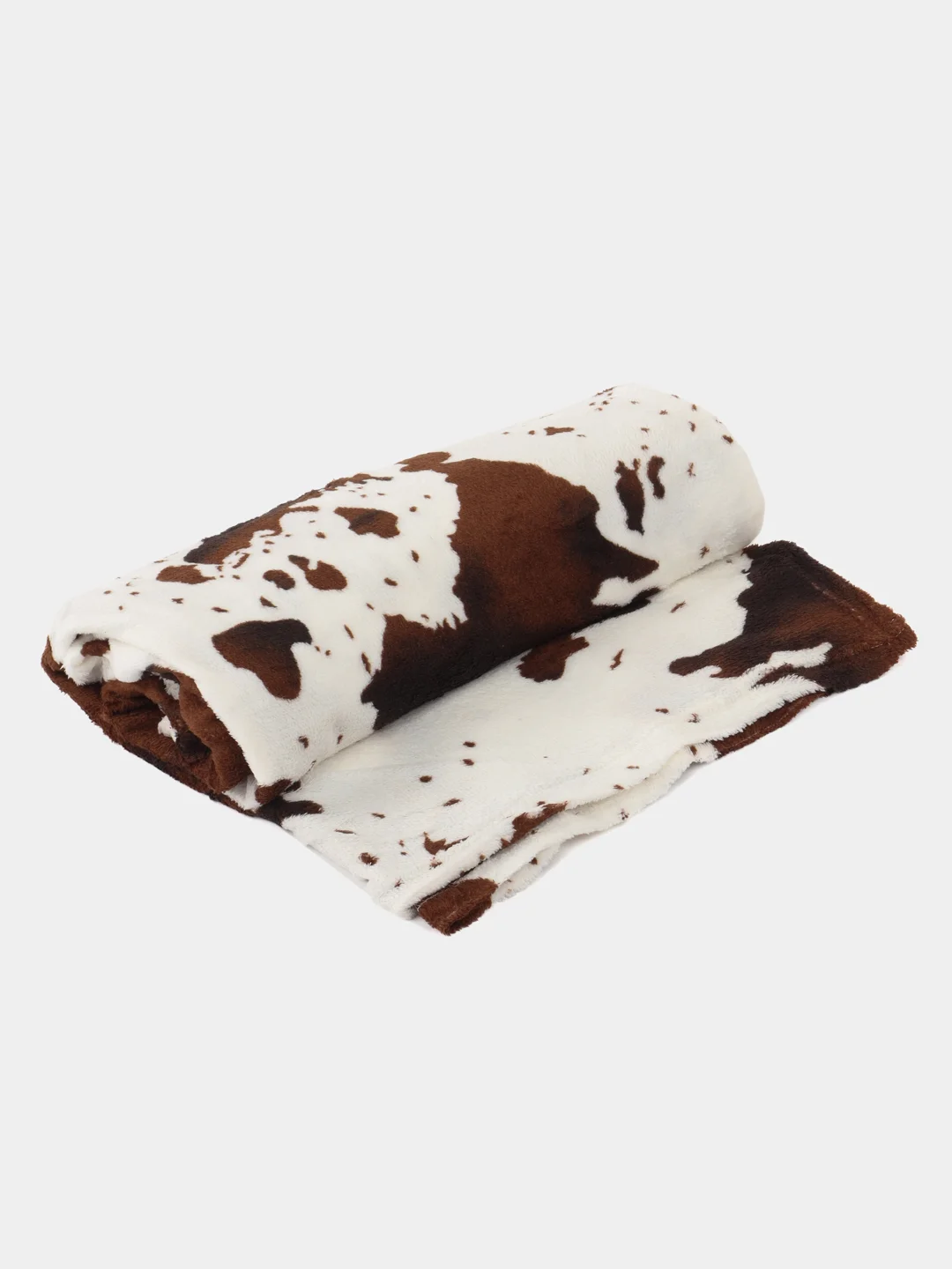 Плед Brown Cow флисовый, бамбуковый плед "Коричневая корова", плед, микрофибра, бамбук