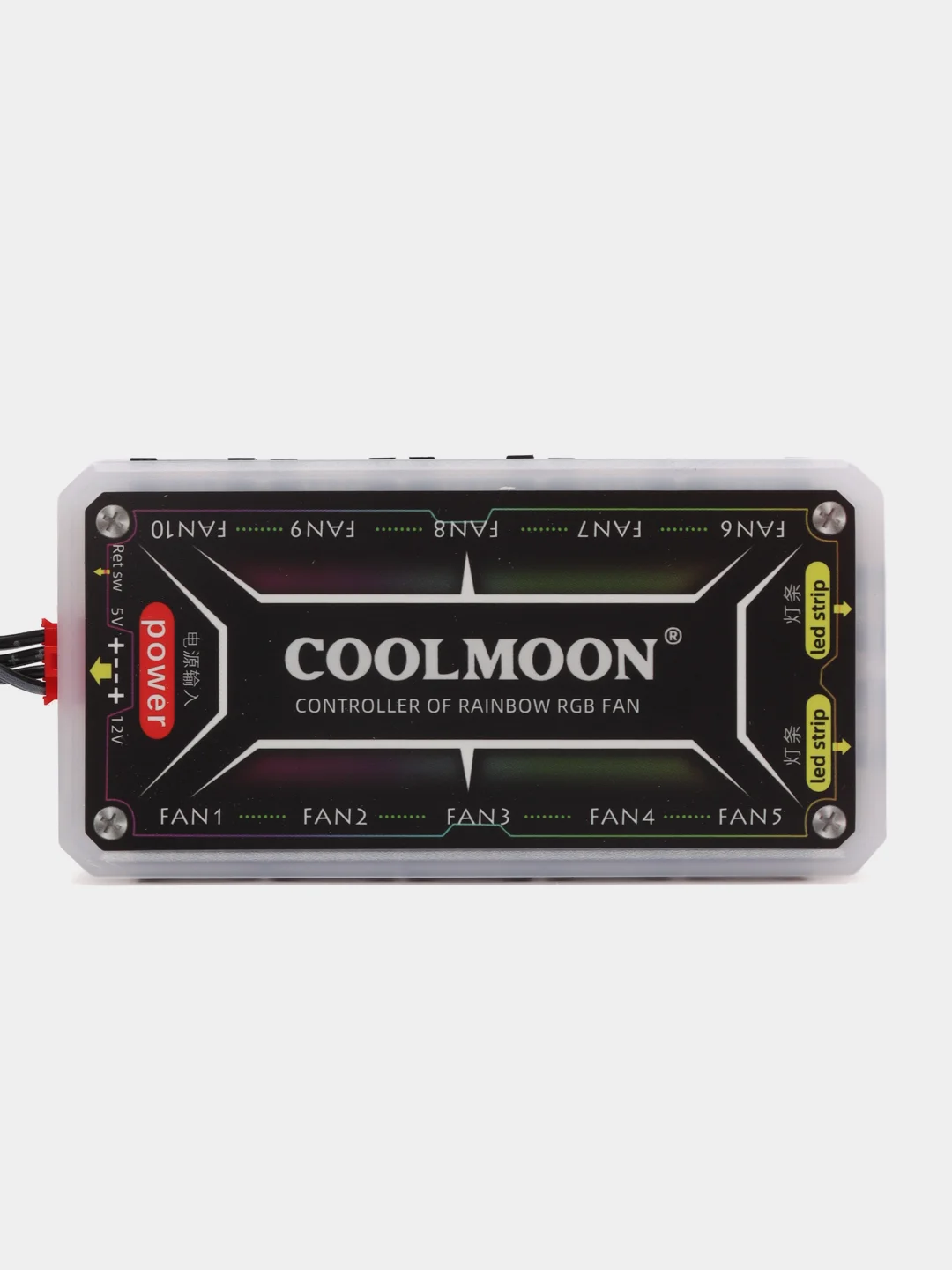Бежевый меланж coolmoon ARGB вентиляторы для ПК, с подсветкой