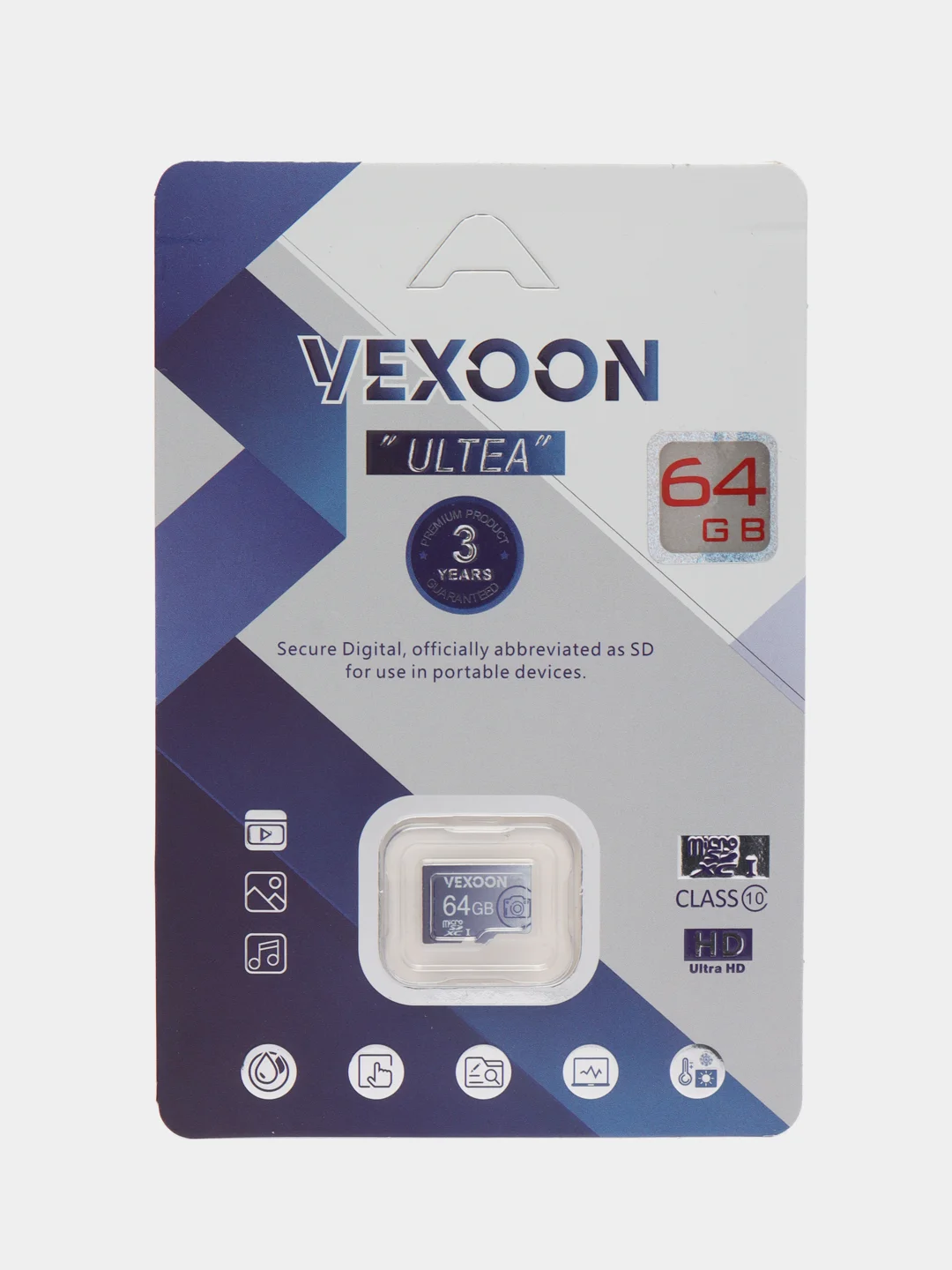 Карта памяти Vexon microSD, 64 / 128GB