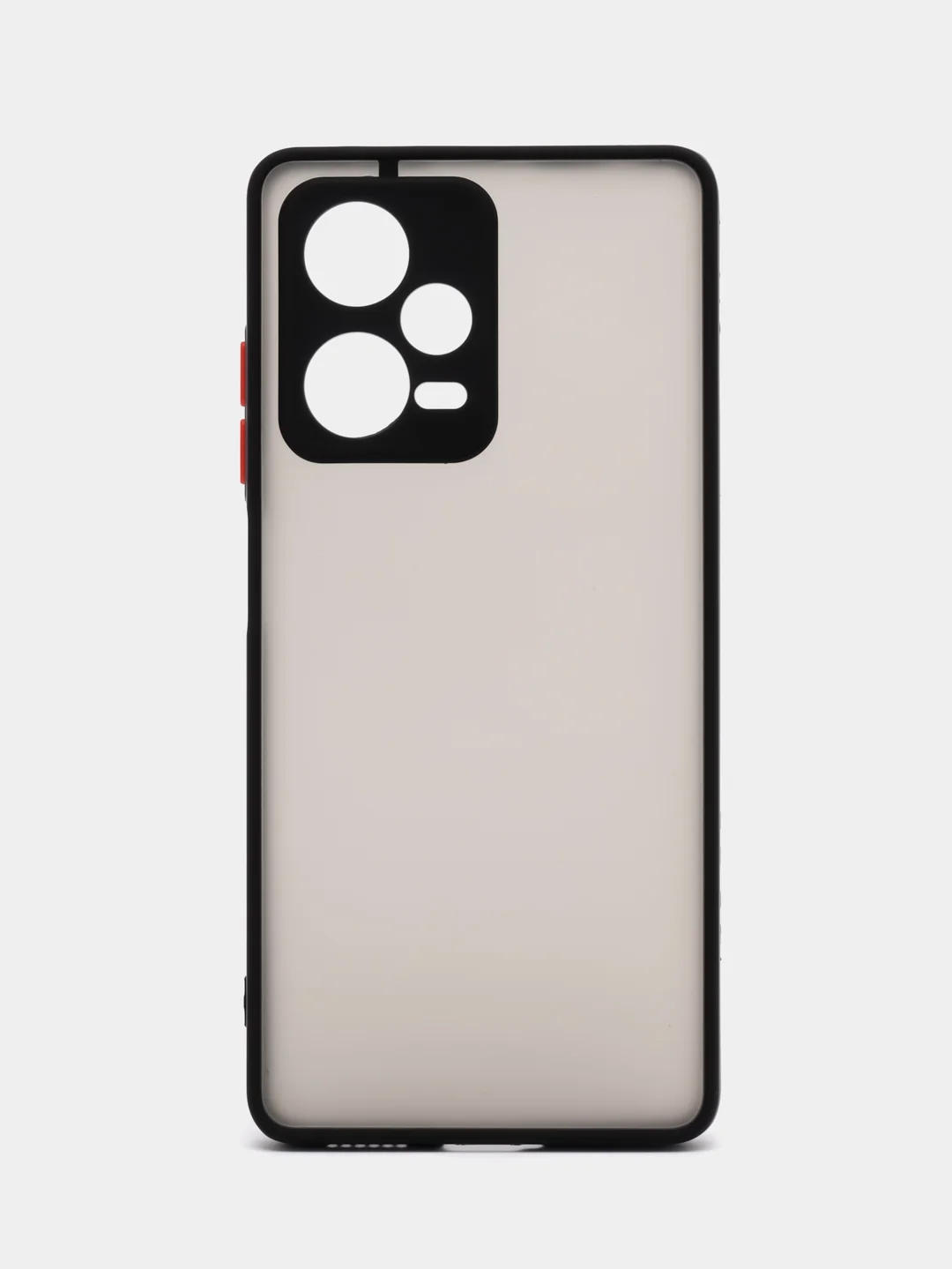 Черный чехол Xiaomi Redmi Note 12 Pro+ 5G, Note 12 Pro 5G пластиковый матовый с цветными кнопками