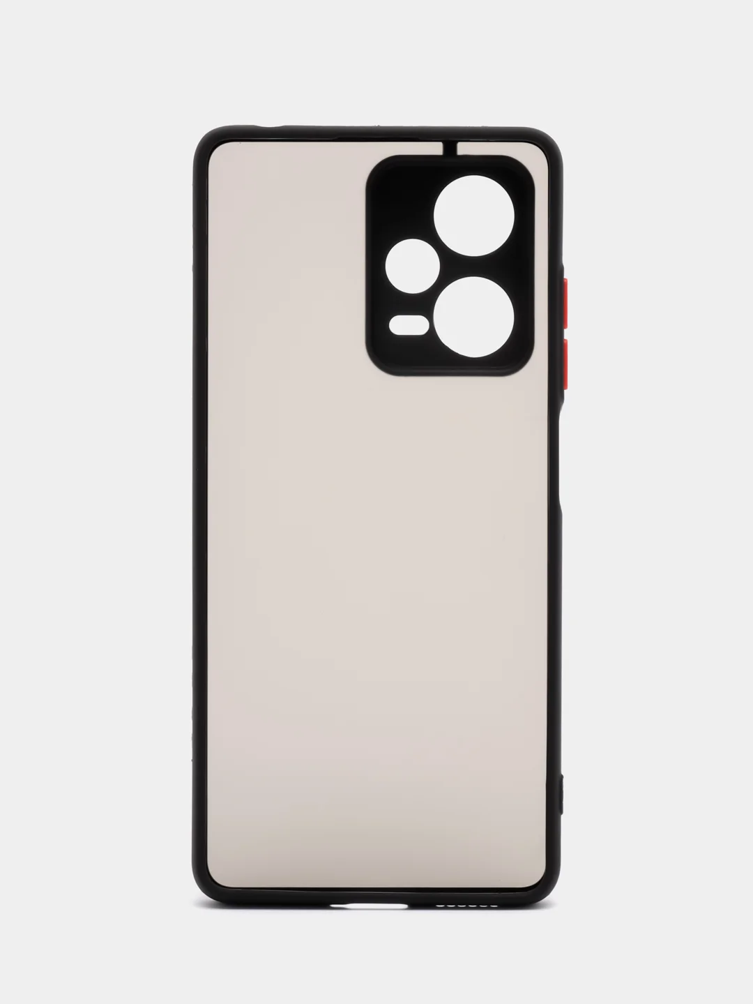 Черный чехол Xiaomi Redmi Note 12 Pro+ 5G, Note 12 Pro 5G пластиковый матовый с цветными кнопками