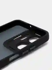 Черный чехол матовый для Honor X7a / Хонор Х7а, пластиковый, полупрозрачный, с глянцевой рамкой