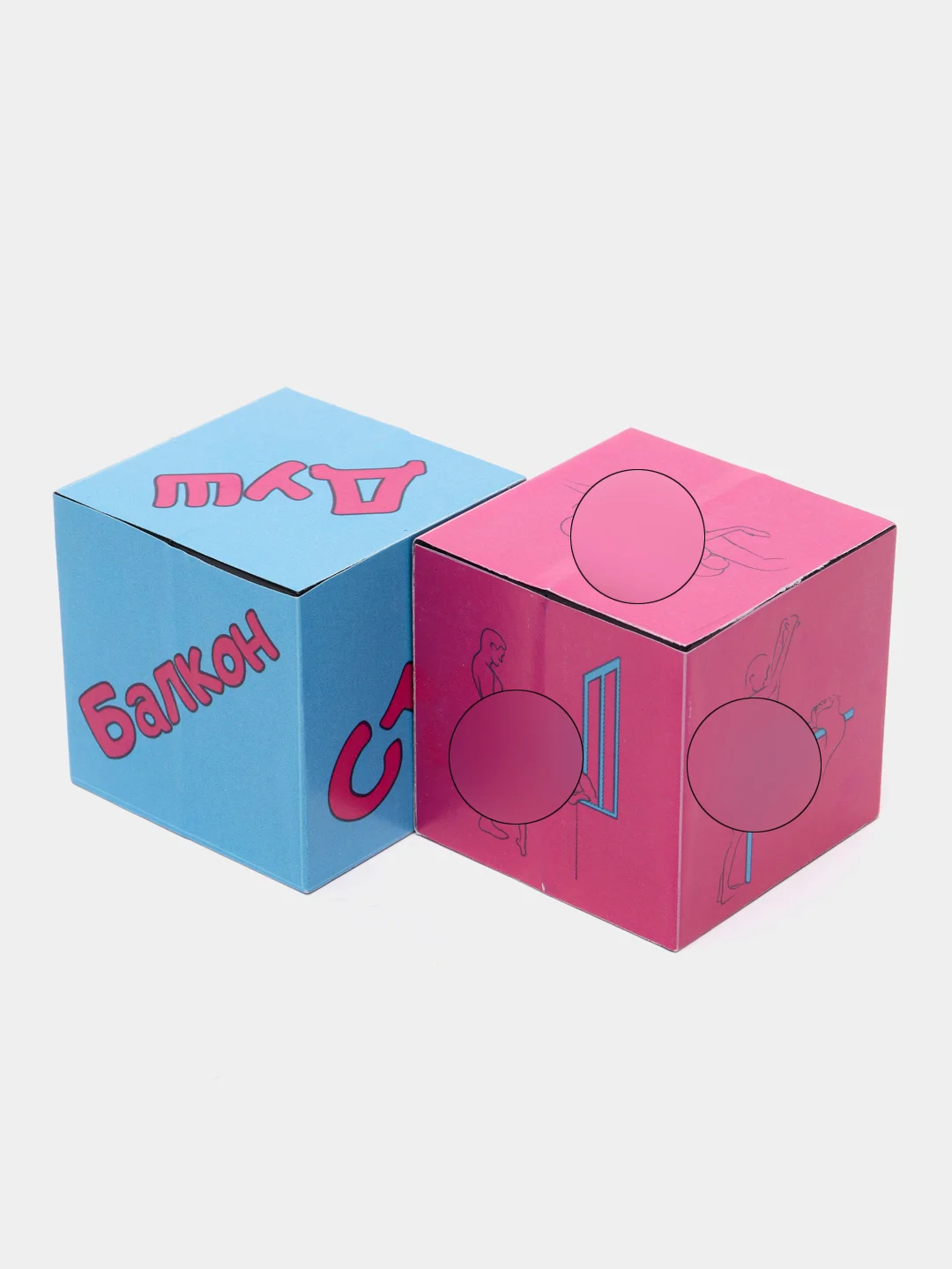 Кубики для взрослых "Оки Чпоки", 2 штуки, 4 х 4 см, 18+