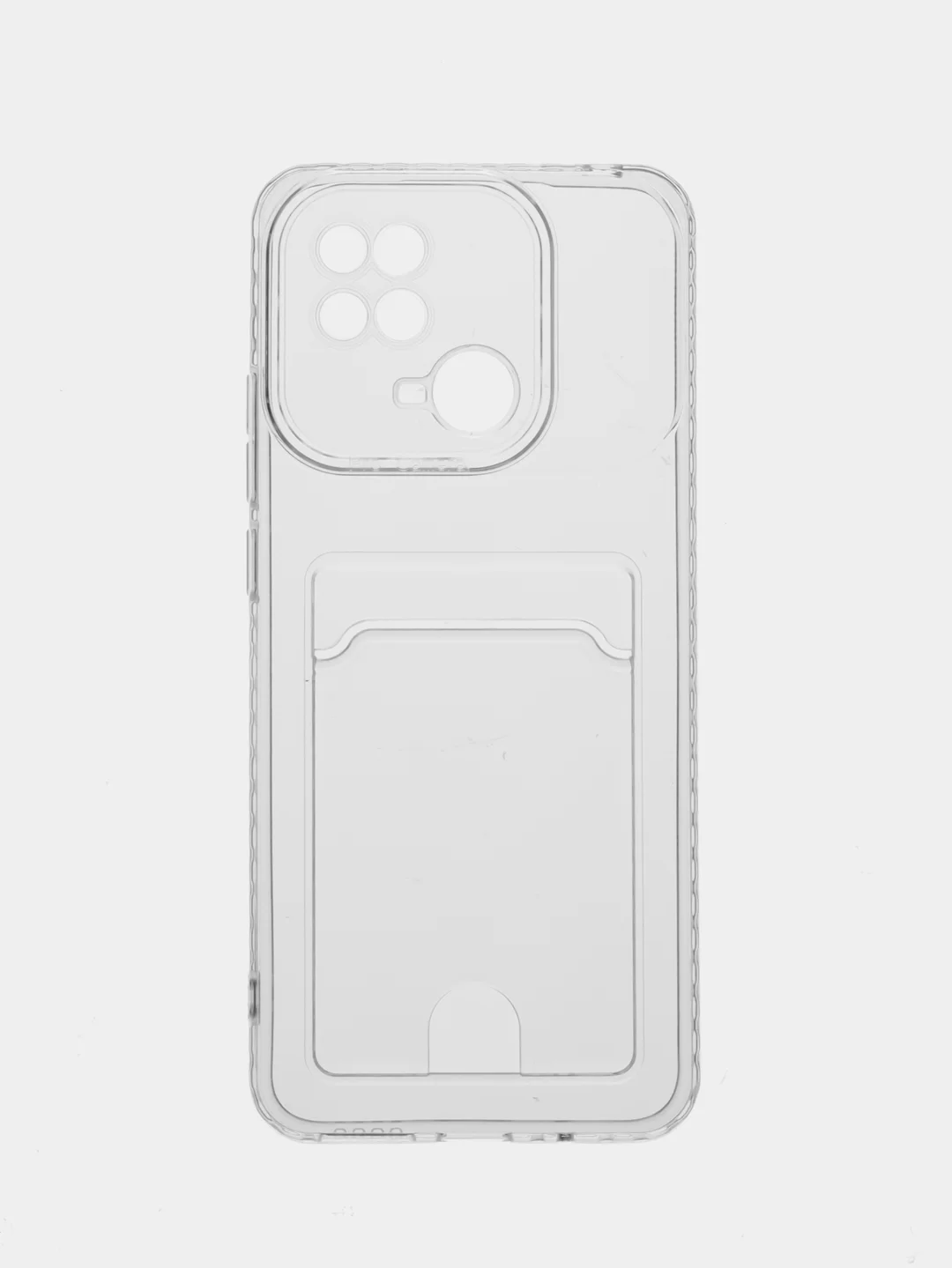 Марсала чехол для Xiaomi Redmi 10C / Poco C40, Сяоми Редми 10С, прозрачный, с карманом для карты