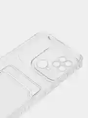 Марсала чехол для Xiaomi Redmi 10C / Poco C40, Сяоми Редми 10С, прозрачный, с карманом для карты