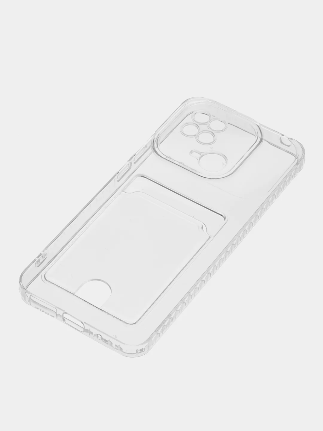Марсала чехол для Xiaomi Redmi 10C / Poco C40, Сяоми Редми 10С, прозрачный, с карманом для карты