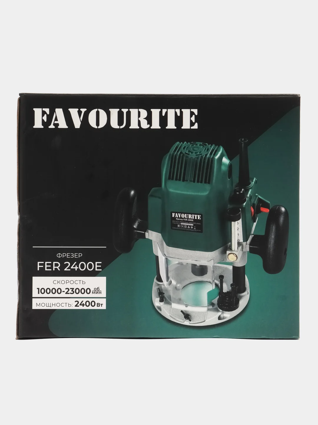 Фрезер электрический FAVOURITE FER 2400E, 2400 Вт, цанга 12 мм, 10 000 - 23 000 об/мин