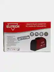 Сварочный инвертор аппарат ELITECH ИС 220 М, 140-250В, 7,9 кВт, 20-220А, LCD-дисплей