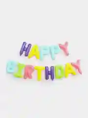 Конфетный гирлянда из воздушных шариков Happy Birthday
