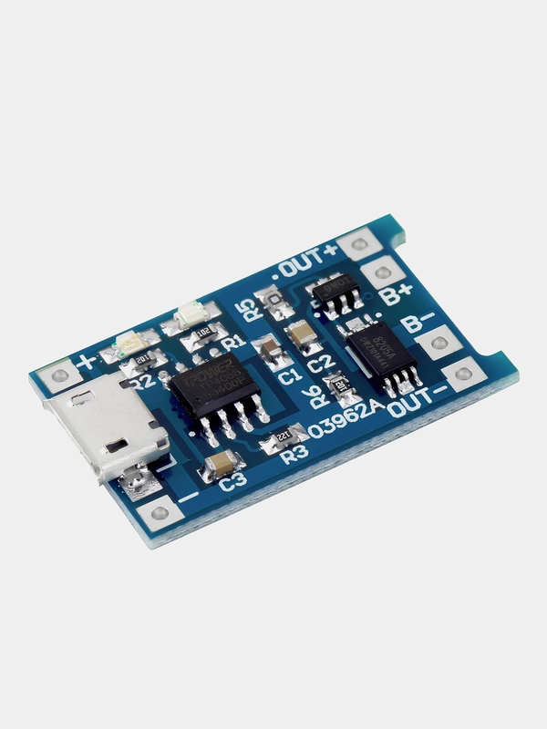 TP4056 Модуль зарядки для Li-ion аккумуляторов, с защитой, 2 шт, J-Get