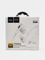 Белый проводные вакуумные наушники Hoco M1 Pro, Type-C разъём, длина 1,2 м