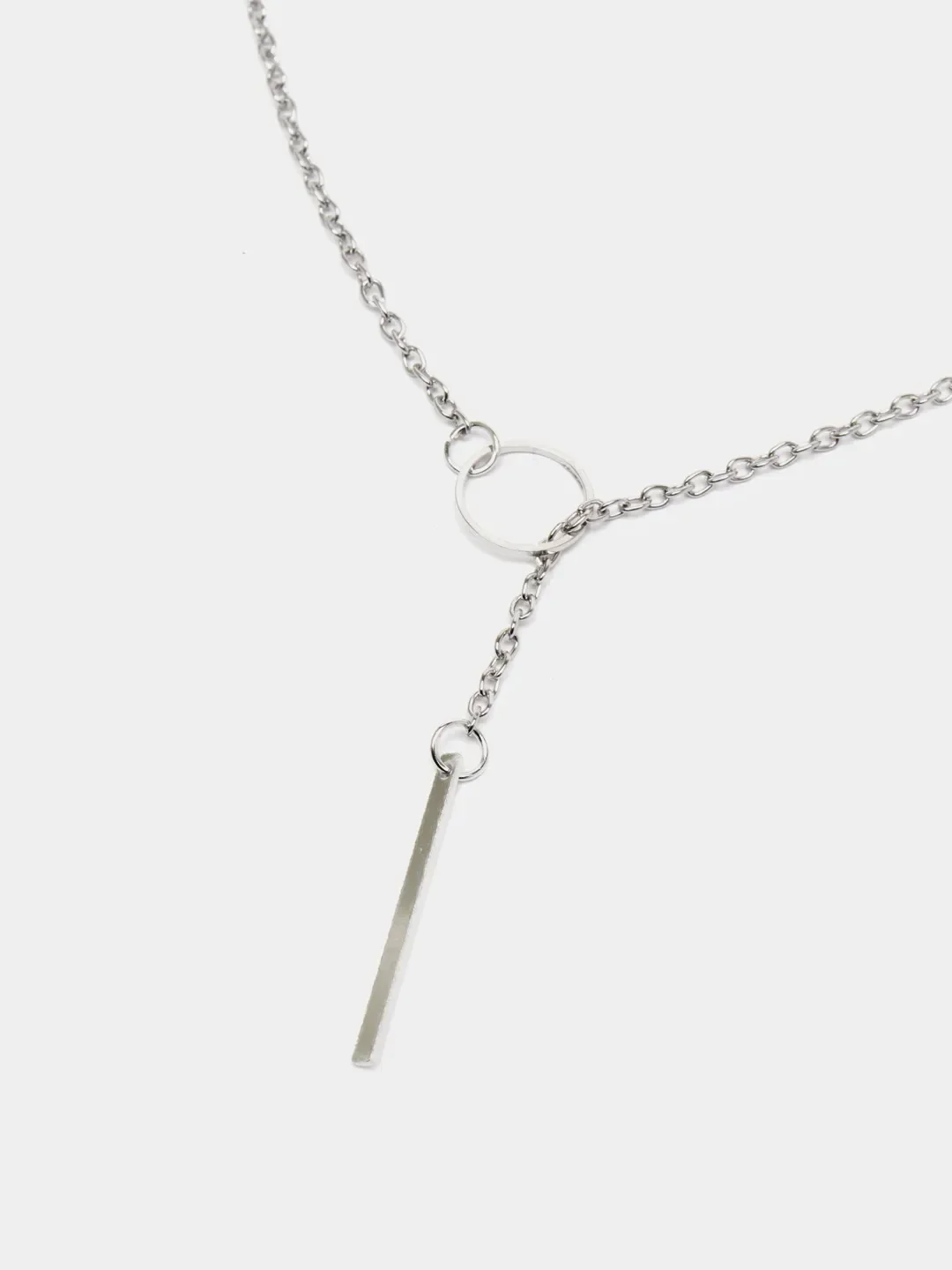 Серебряный цепочка с подвеской кольца "Конго", 50 см