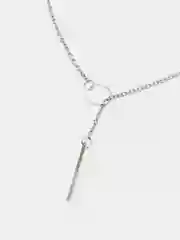 Серебряный цепочка с подвеской кольца "Конго", 50 см