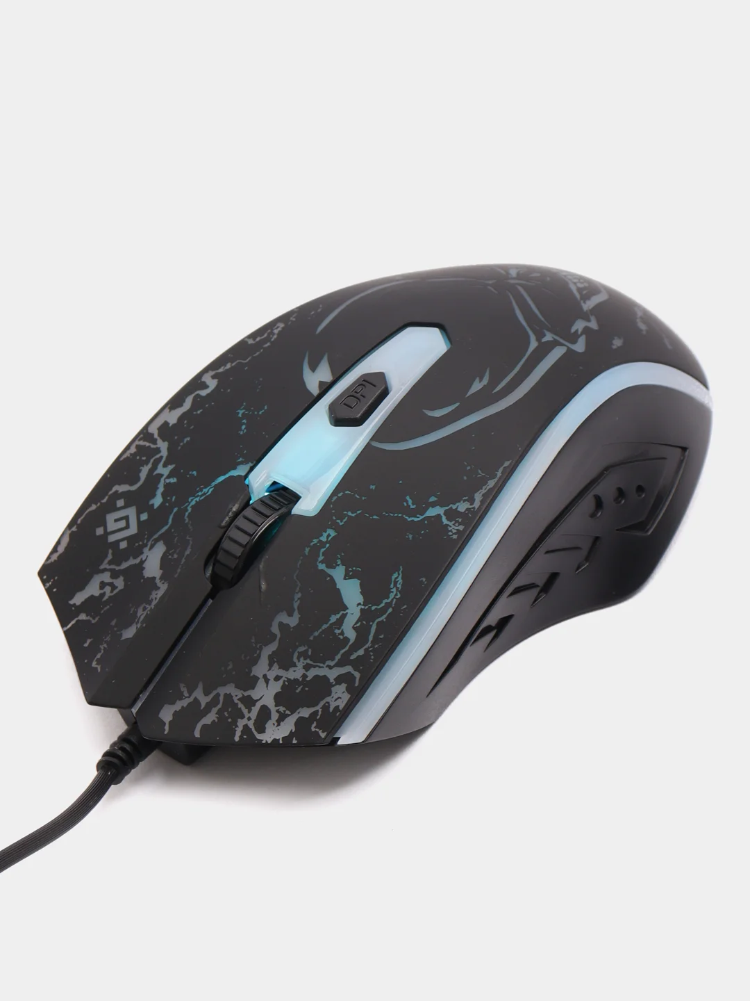Черный игровой набор Defender Aura MKP-117: мышь, клавиатура, коврик для мыши