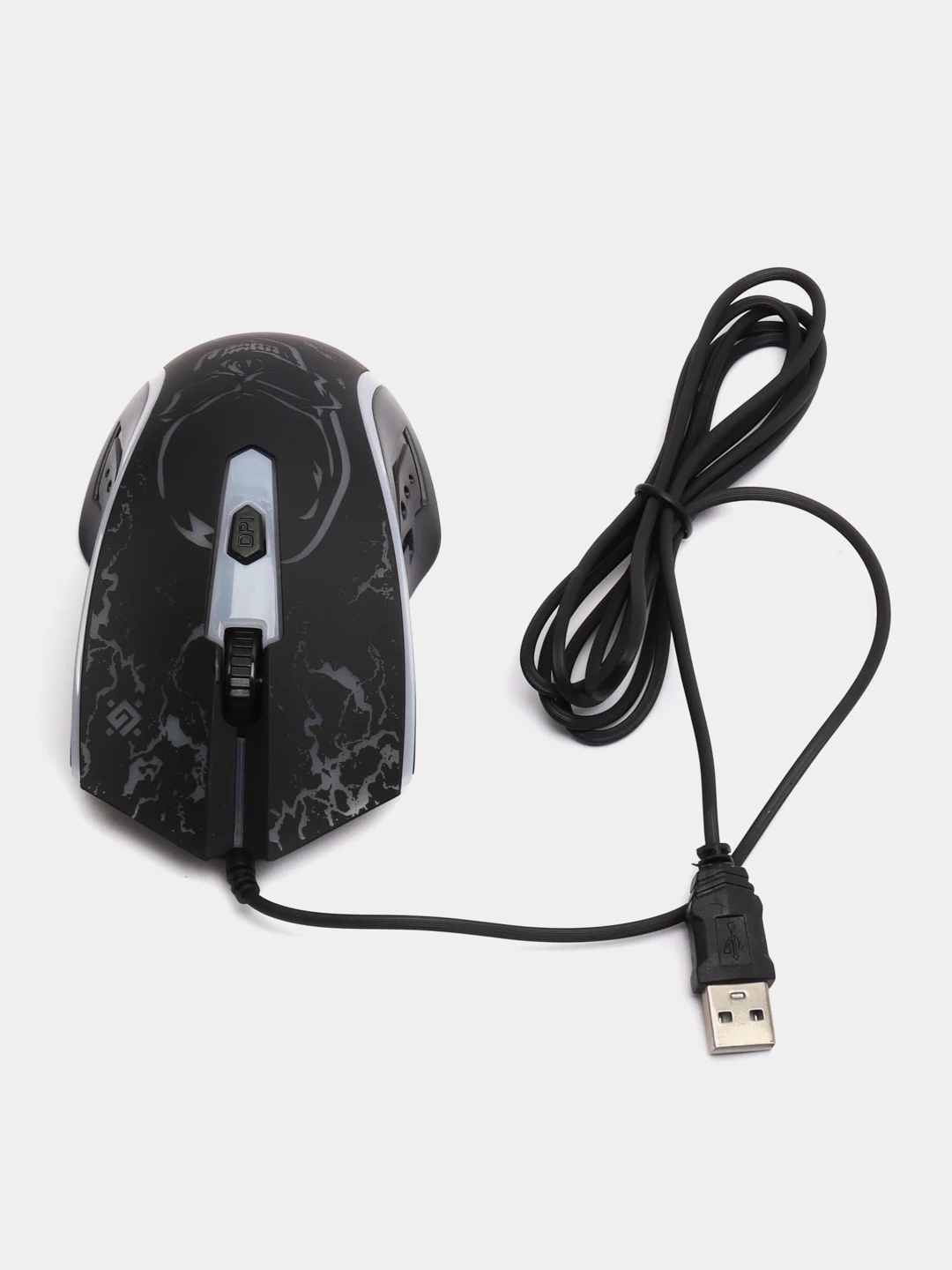 Черный игровой набор Defender Aura MKP-117: мышь, клавиатура, коврик для мыши