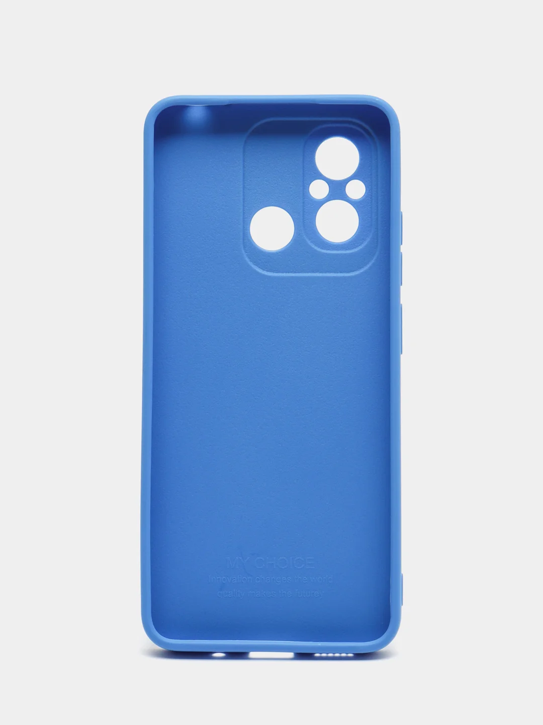 Синий чехол для Xiaomi Redmi 12C (Сяоми Редми 12С), силиконовый, матовый