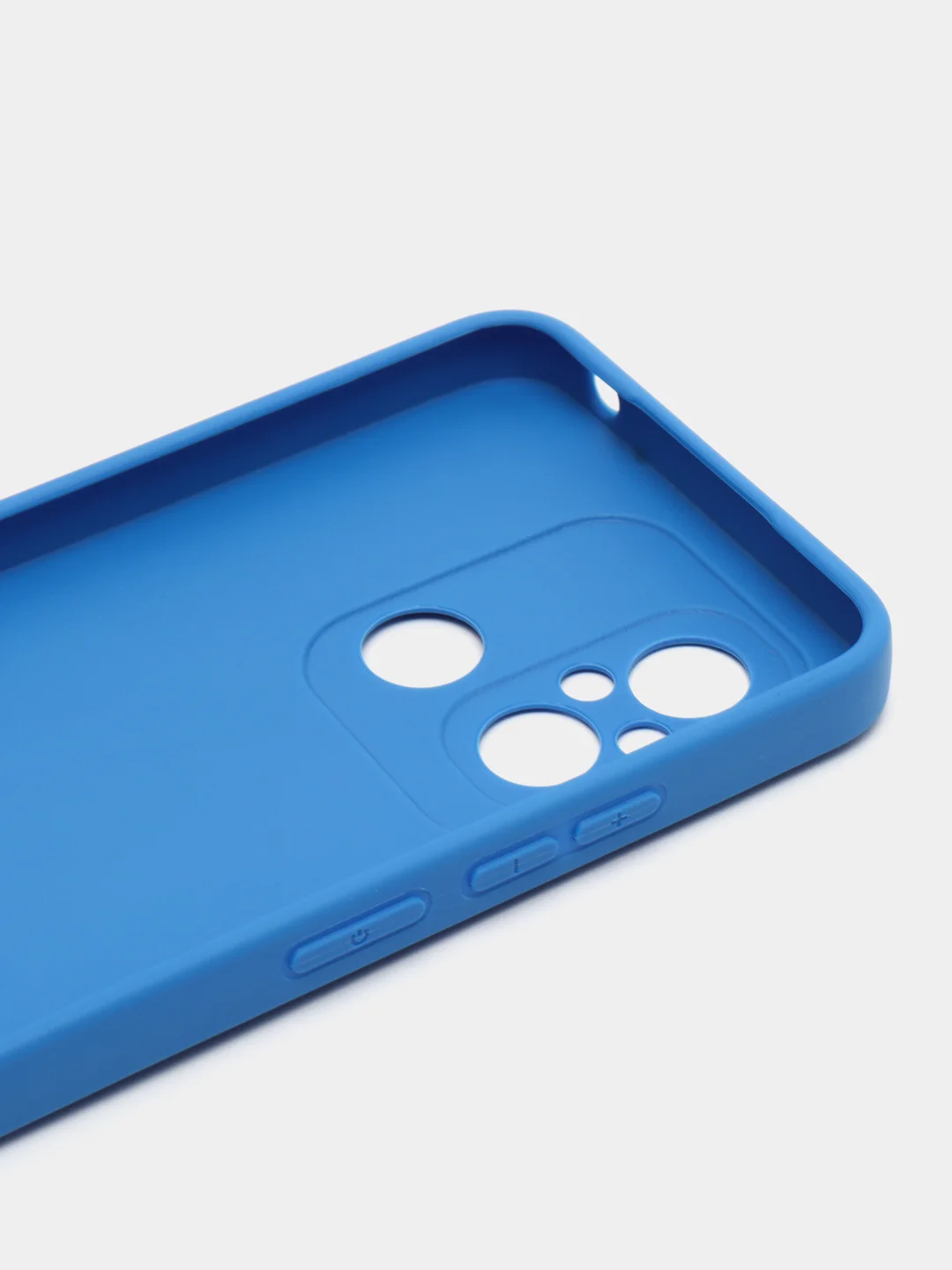 Синий чехол для Xiaomi Redmi 12C (Сяоми Редми 12С), силиконовый, матовый