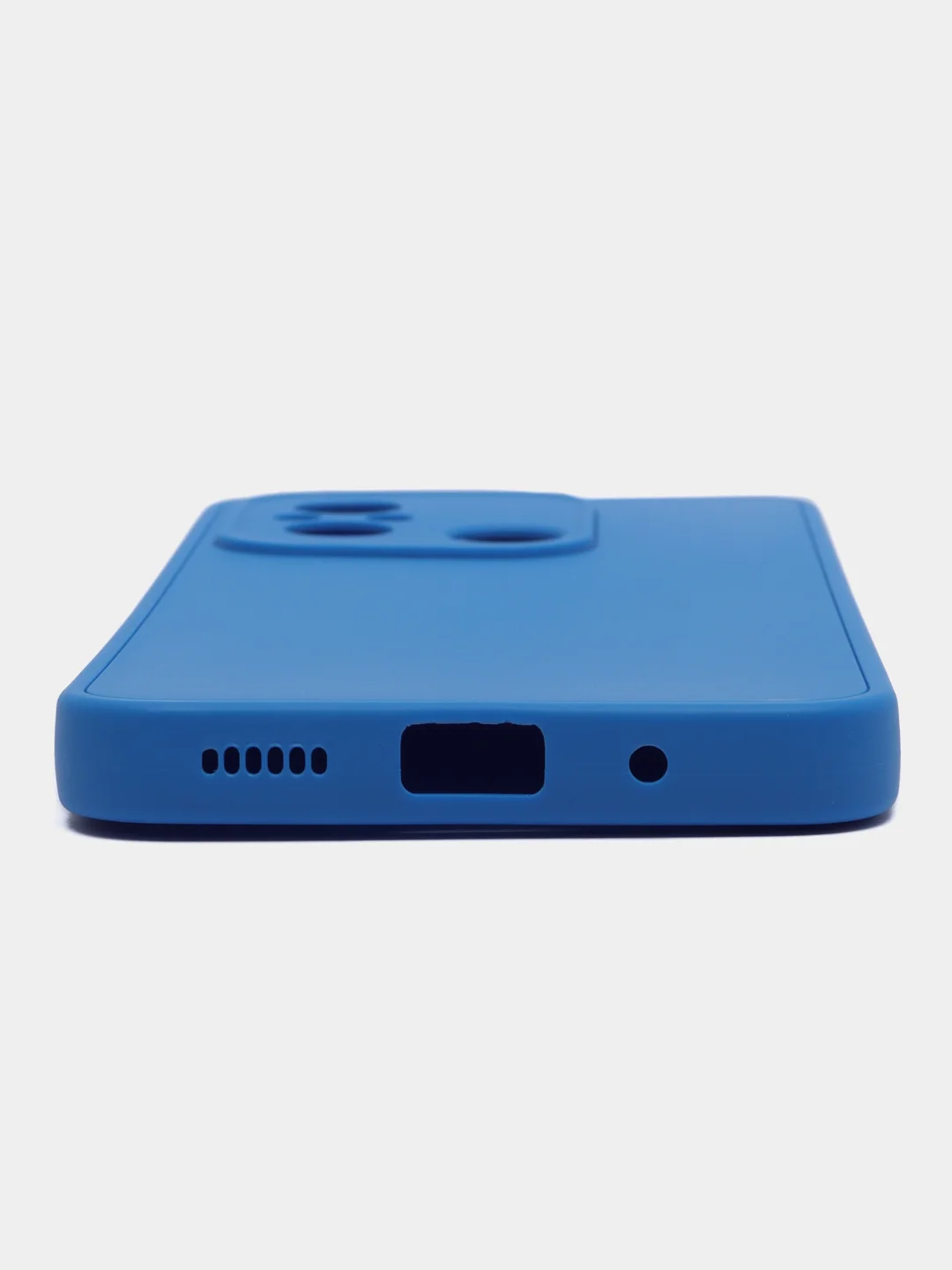 Синий чехол для Xiaomi Redmi 12C (Сяоми Редми 12С), силиконовый, матовый