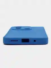Синий чехол для Xiaomi Redmi 12C (Сяоми Редми 12С), силиконовый, матовый