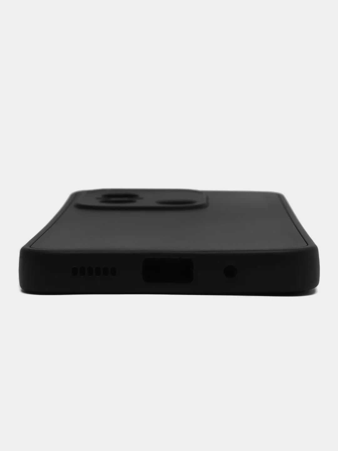 Черный чехол для Xiaomi Redmi 12C (Сяоми Редми 12С), силиконовый, матовый