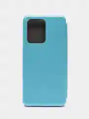Голубой чехол-книжка для Huawei Honor X7A (Хуавей Хонор Х7A)
