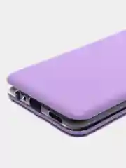 Сиреневый чехол-книжка для Huawei Honor X7A (Хуавей Хонор Х7A)