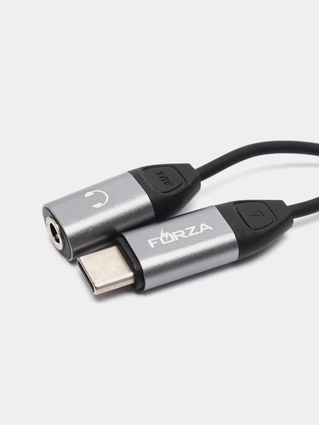 470094 FORZA аудио-переходник Type-C - mini Jack 3,5 мм, блистер