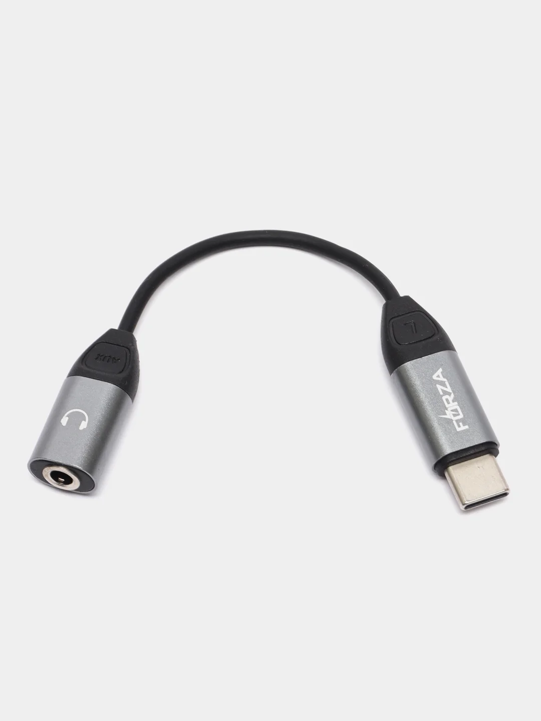 470094 FORZA аудио-переходник Type-C - mini Jack 3,5 мм, блистер