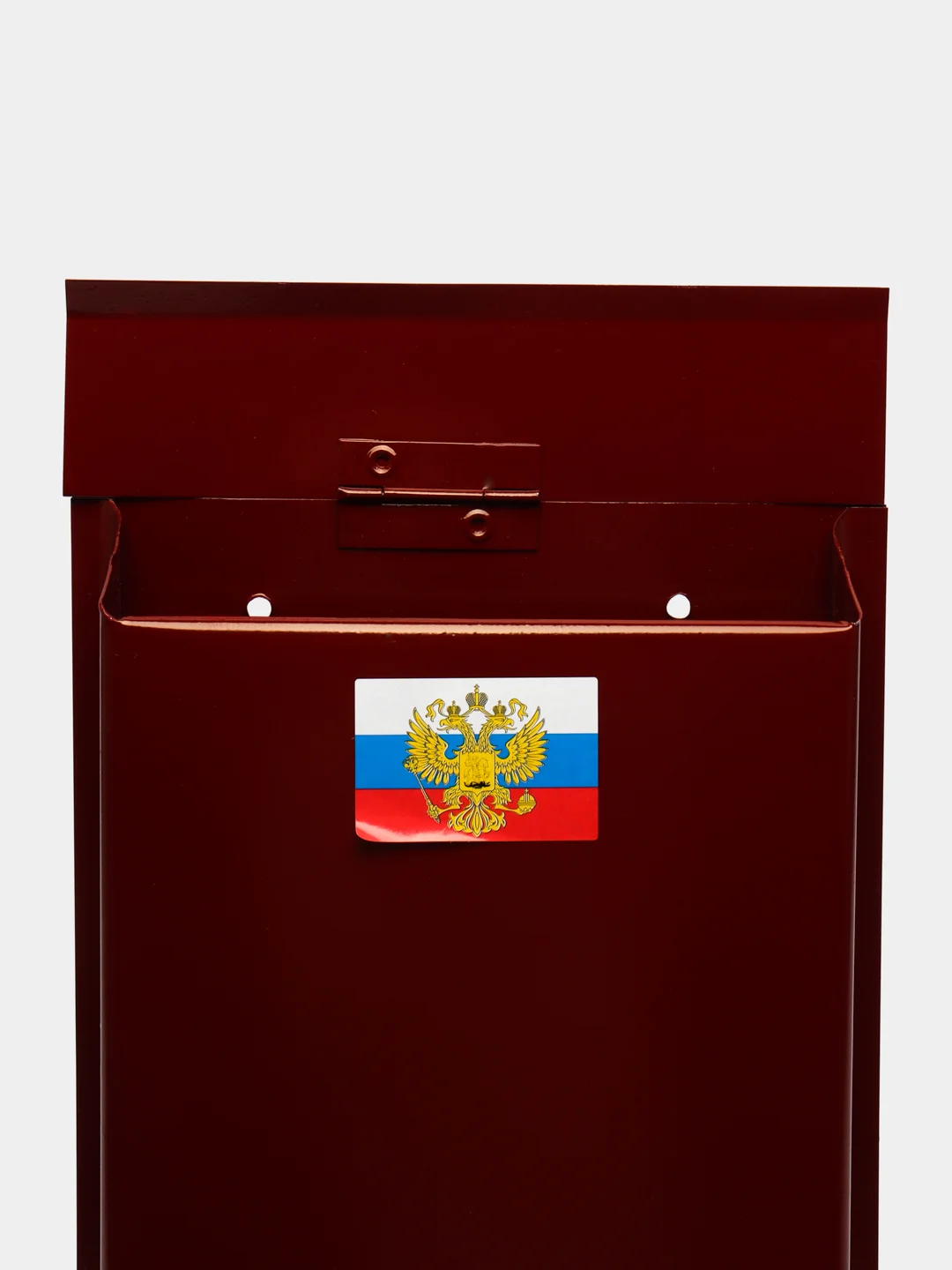 Бордовый ящик почтовый, индивидуальный, с петлей
