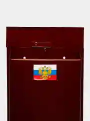 Бордовый ящик почтовый, индивидуальный, с петлей