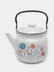 Розовый чайник наплитный эмалированный 3,5 литра