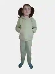 Оливковый костюм  детский / тёплый, с начёсом