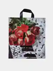 Бежевый меланж пакет подарочный, 39 x 43 см/Набор из 3 шт, 5шт/Пакет на каждый день