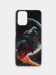 Тёмно-бирюзовый чехол Xiaomi Redmi Note 10, Redmi Note 10S, Poco M5s, Поко М5с, силиконовый, с рисунком