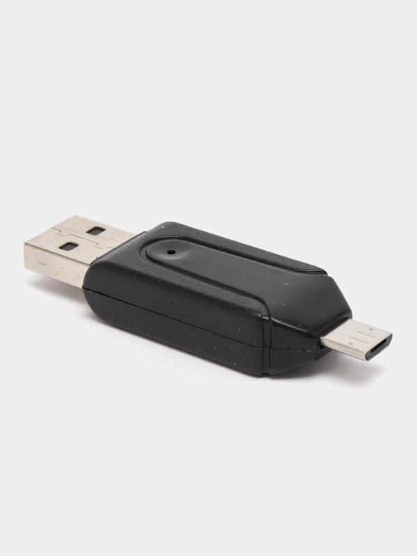 Картридер USB на Micro USB, SD-card, microSD, адаптер для телефона