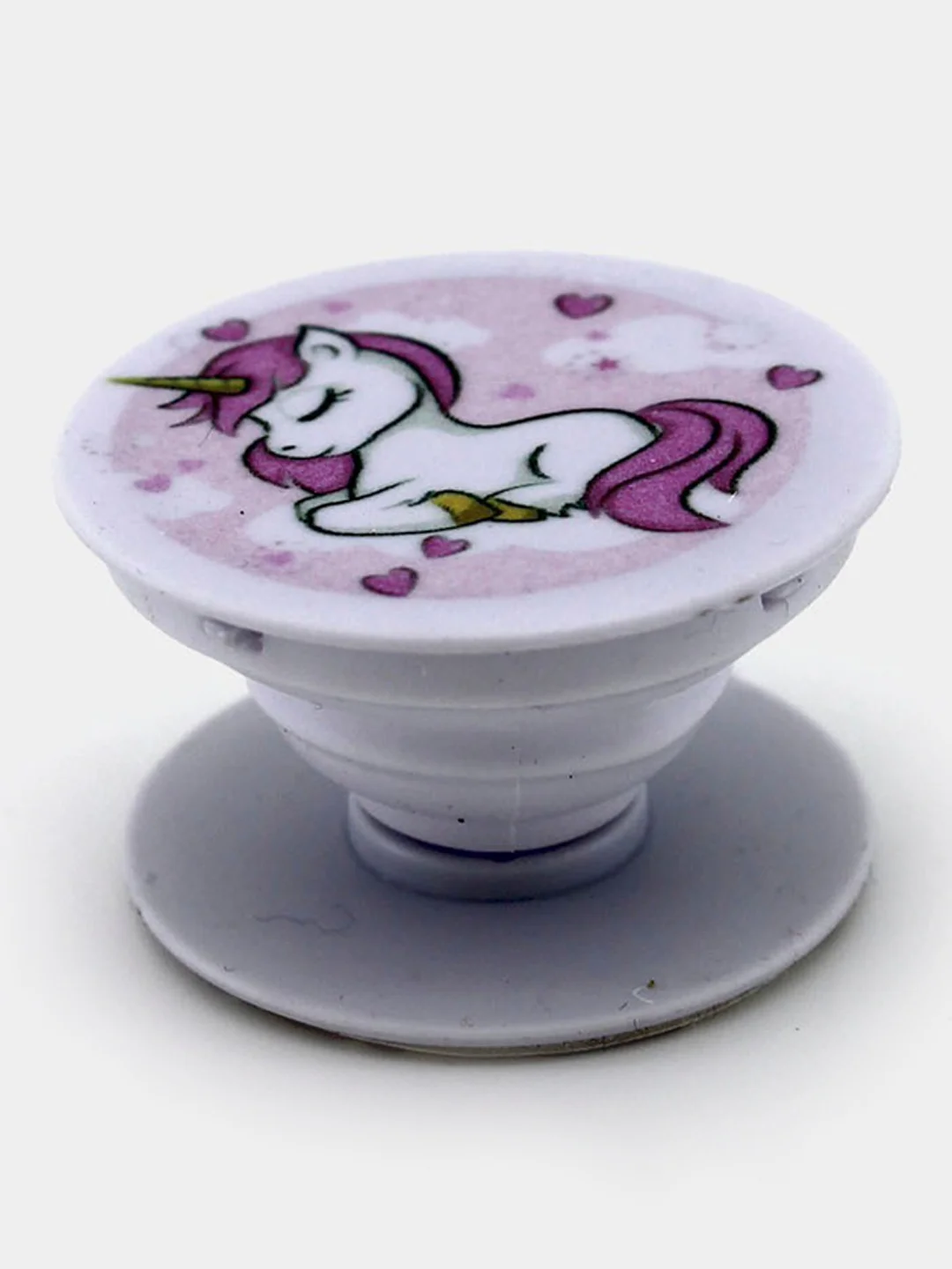 Бежевый меланж держатель для телефона PopSocket (попсокет) с рисунками