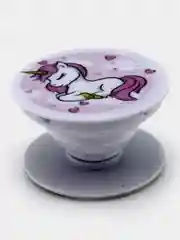 Бежевый меланж держатель для телефона PopSocket (попсокет) с рисунками